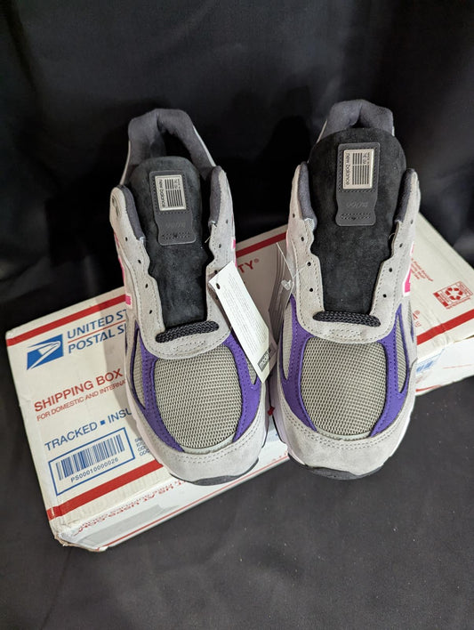 NEW NB 990v4 KITH x United Arrows & Sons Grey Pink Size 13 NWOB M990KT4