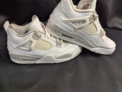 Jordan 4 Retro GS "White Oreo" Size 6.5Y Used VGC w/ Box CT8527-100 Speckle