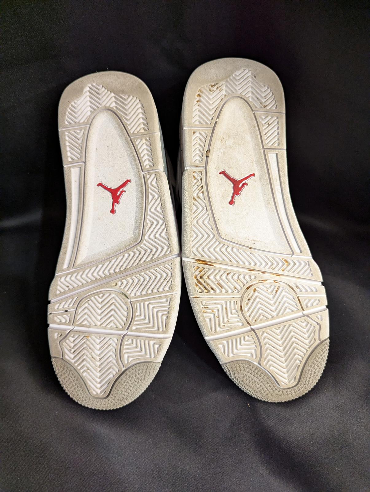 Jordan 4 Retro GS "White Oreo" Size 6.5Y Used VGC w/ Box CT8527-100 Speckle