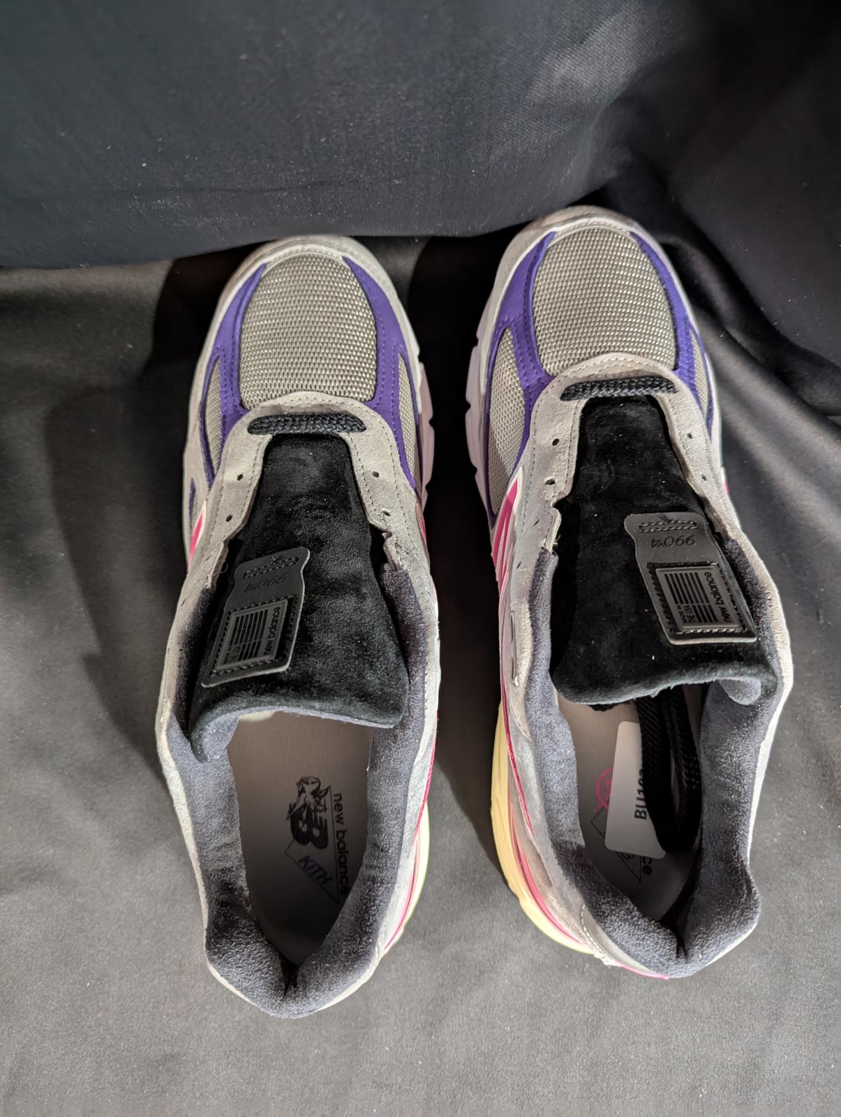 NEW NB 990v4 KITH x United Arrows & Sons Grey Pink Size 13 NWOB M990KT4