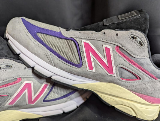 NEW NB 990v4 KITH x United Arrows & Sons Grey Pink Size 13 NWOB M990KT4