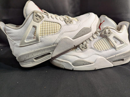 Jordan 4 Retro GS "White Oreo" Size 6.5Y Used VGC w/ Box CT8527-100 Speckle