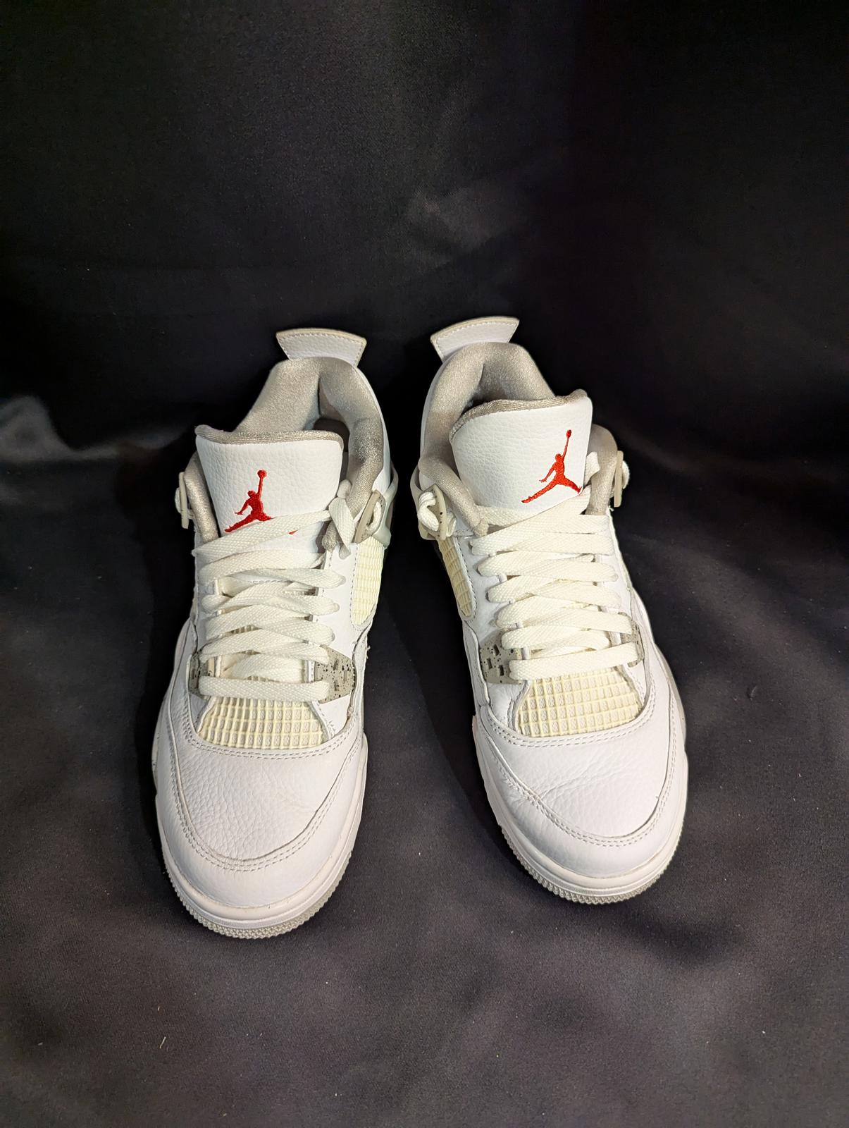 Jordan 4 Retro GS "White Oreo" Size 6.5Y Used VGC w/ Box CT8527-100 Speckle