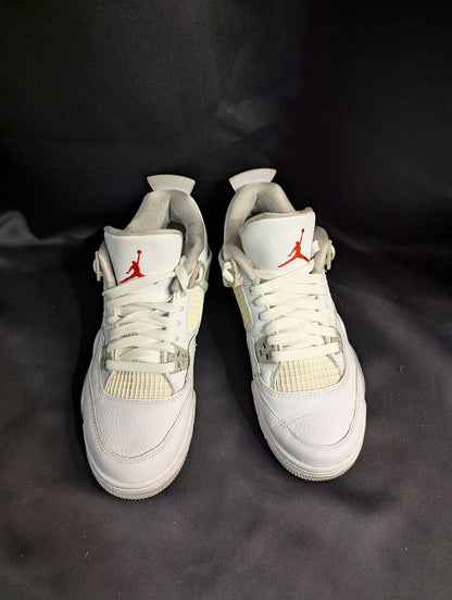 Jordan 4 Retro GS "White Oreo" Size 6.5Y Used VGC w/ Box CT8527-100 Speckle