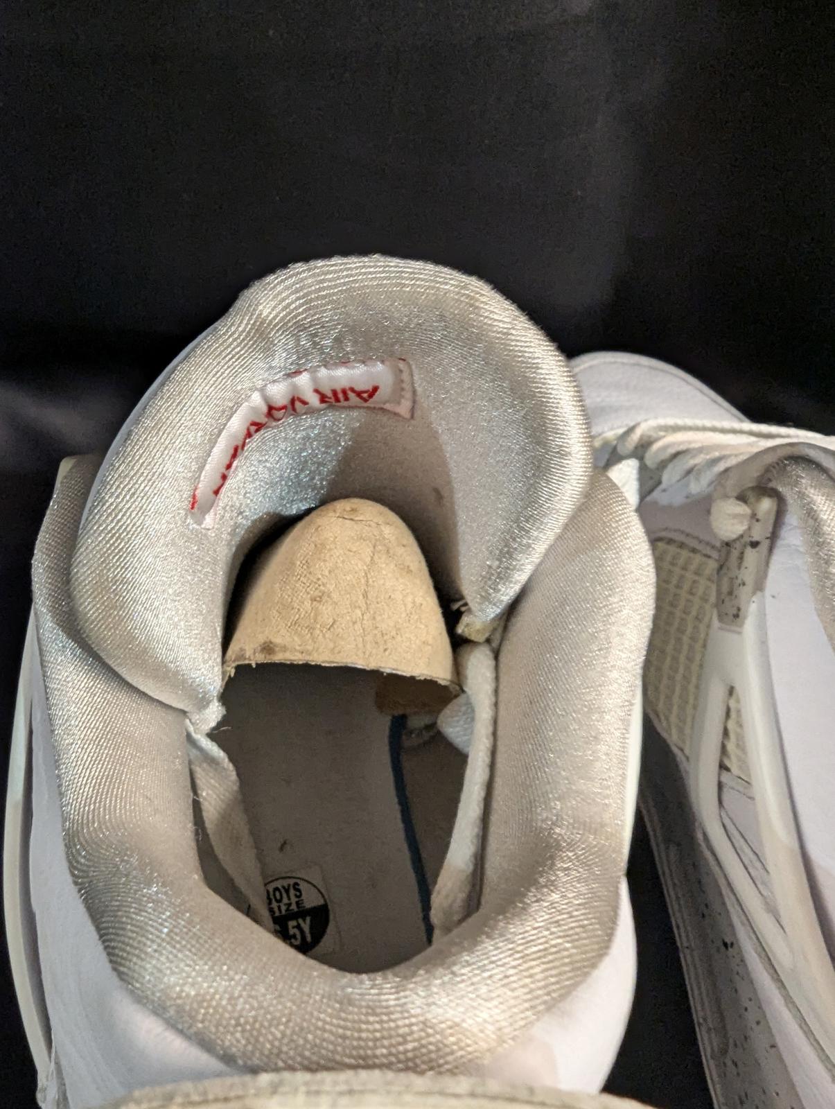 Jordan 4 Retro GS "White Oreo" Size 6.5Y Used VGC w/ Box CT8527-100 Speckle