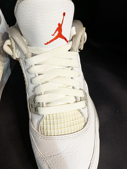 Jordan 4 Retro GS "White Oreo" Size 6.5Y Used VGC w/ Box CT8527-100 Speckle