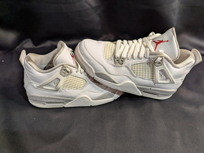 Jordan 4 Retro GS "White Oreo" Size 6.5Y Used VGC w/ Box CT8527-100 Speckle