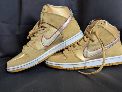 DS Nike SB Dunk High Premium "Thai Temple" Koston 2010 Gold 11.5 313171-702 LNIB