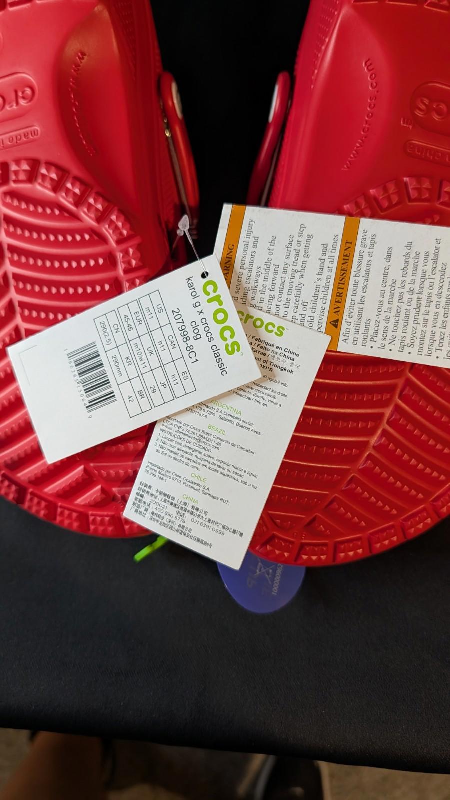 New Crocs Classic Clog Karol G Red Limited Edition