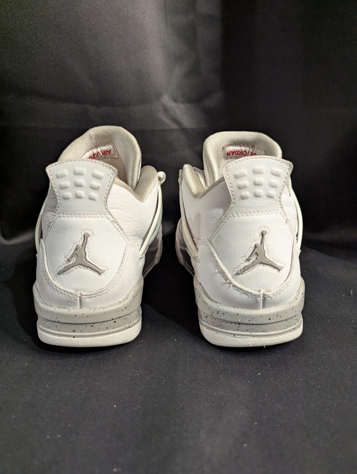 Jordan 4 Retro GS "White Oreo" Size 6.5Y Used VGC w/ Box CT8527-100 Speckle