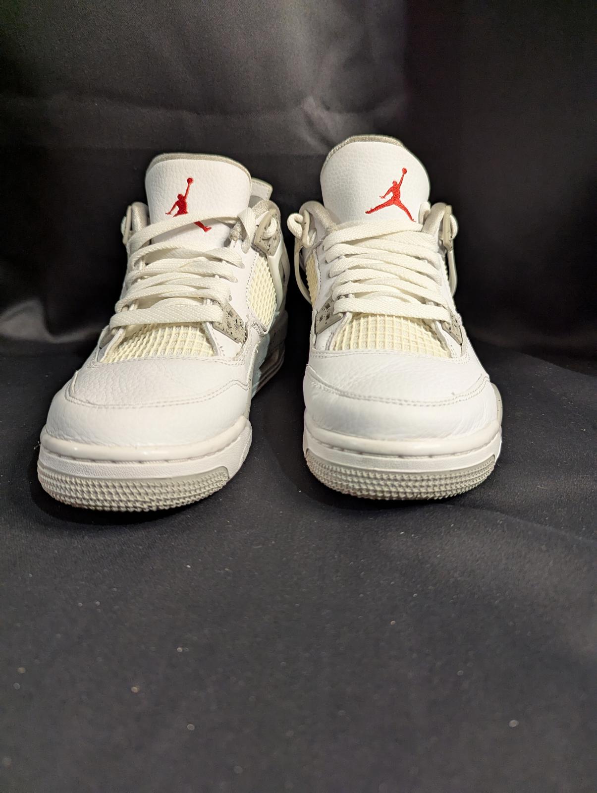 Jordan 4 Retro GS "White Oreo" Size 6.5Y Used VGC w/ Box CT8527-100 Speckle